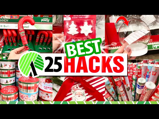 🎄Grab CHRISTMAS Dollar Tree finds for these 25 GENIUS DIYs & HACKS to try in 2026!