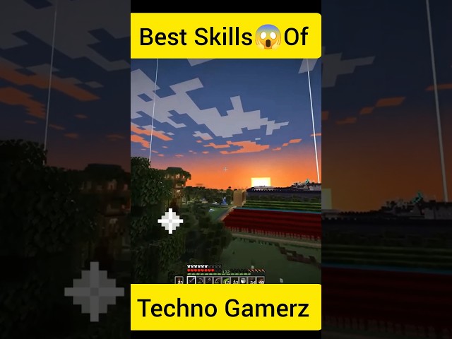 techno gamerz minecraft funny best skills👍 #minecraft #technogamerz #ujjwal #worldrecord #funny