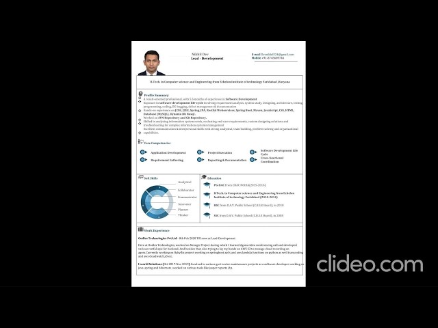 Ready Resume for Software developer #resume #ats #resumetips