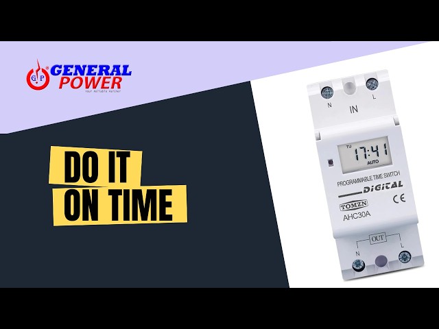 TOMZN AHC30A DIN RAIL MOUNT WEEKLY TIMER RELAY DEMO