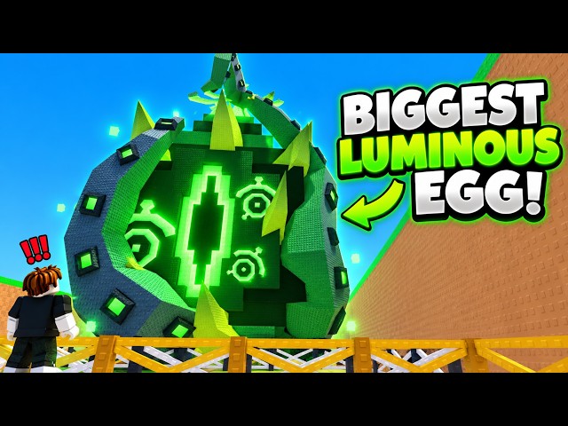 I Opened 20 Luminous Eggs… A 529,000 KG EGG?! | Steal an Egg Roblox