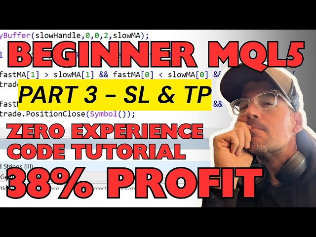 Beginner MQL5 Trading Bot Code - Moving Average Part 3 #algotrading #stockmarket