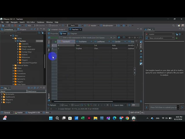 SQL Excute Statment 8,08,2026