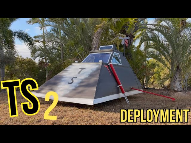 Storm chasing vehicle TS2 deployment test