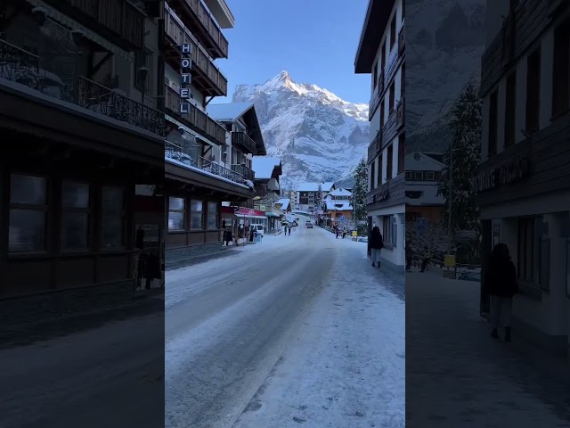 Summer VS winter in Switzerland, which one do you prefer? #shorts #switzerland #grindelwald