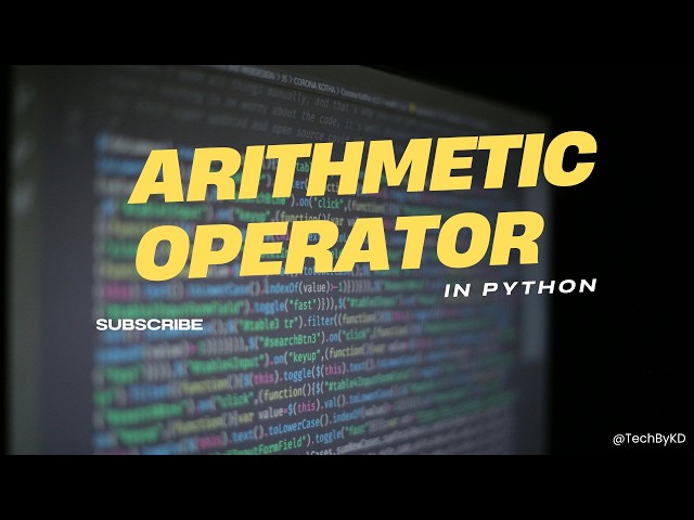 Arithmetic Operator in python | what is Arthmetic Operator in python #python