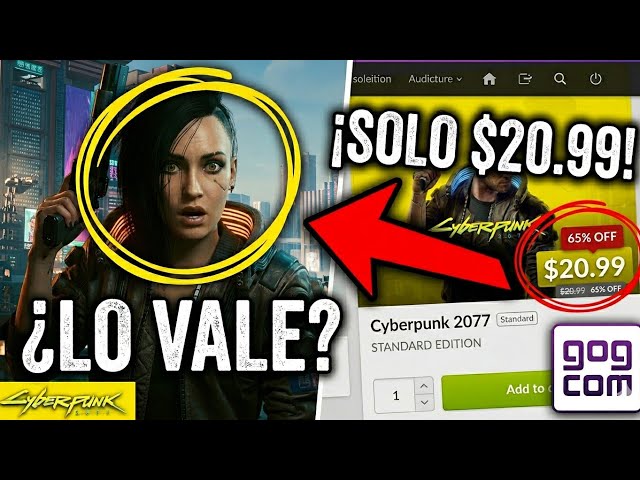 Where to buy CHEAP PC GAMES: Cyberpunk for $20.99 on GOG (DRM-free)