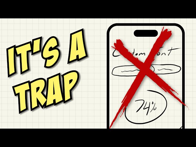 Indie Devs... Don't Fall Into This Trap