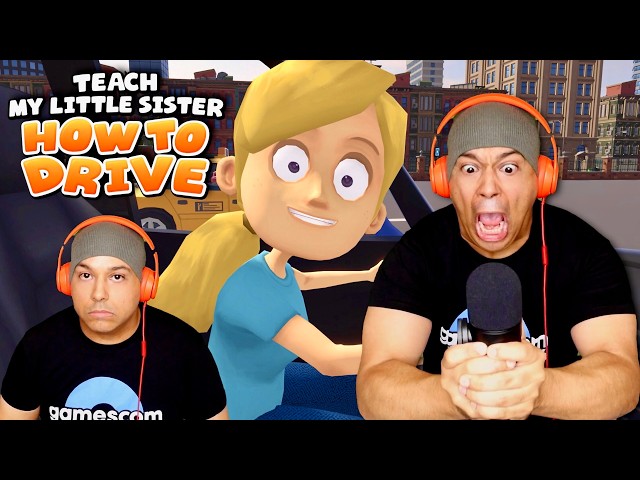 [HILARIOUS!!] TEACHING MY LITTLE SISTER HOW TO DRIVE ONLY USING MY VOICE... [I RAGE QUIT!]