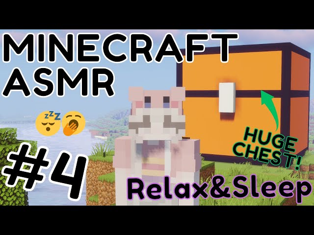 Cozy Minecraft Gameplay ASMR #4😴🥱Building a HUGE STORAGE (chest)! Part 1/2 #minecraft #asmr
