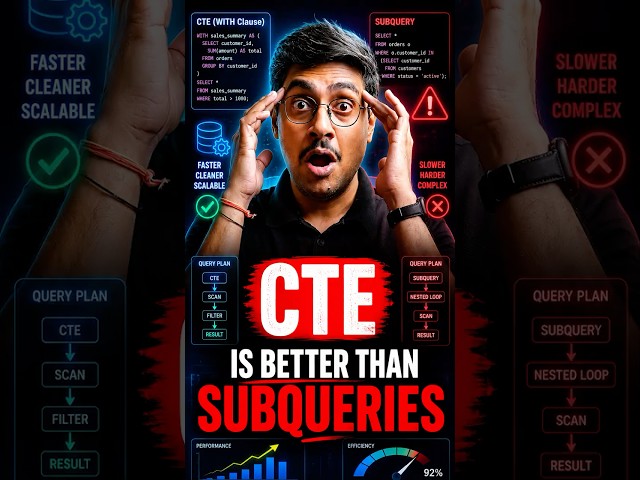 Stop Using Subqueries! Use CTEs Instead #sql #coding #tutorial