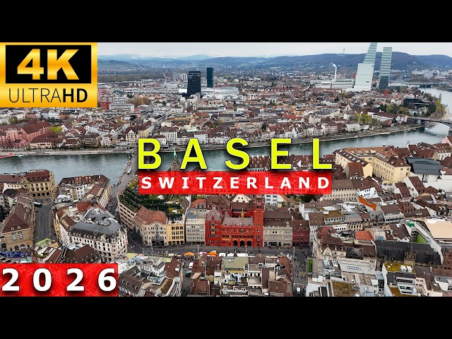 BASEL SWITZERLAND 🇨🇭 |  Drone footage  in 4K (2026)