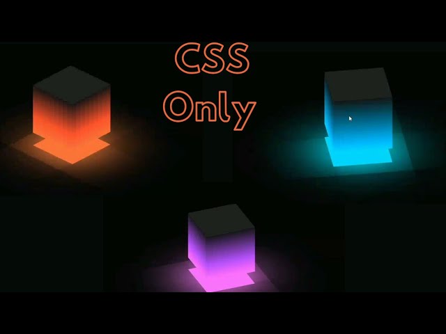 Best 3D rotating cube animation in Css || CSS3 animation #coding #css