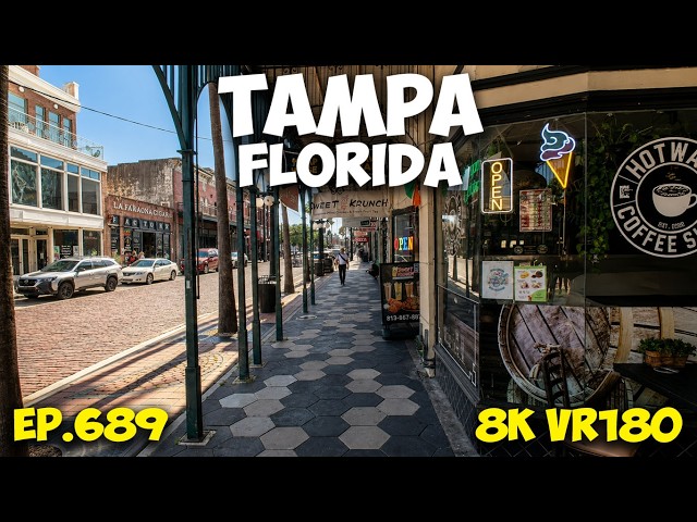 The Heart of Tampa: Exploring the Ybor City Historic District ep.689 #8k #vr180 #3d #travel #fl