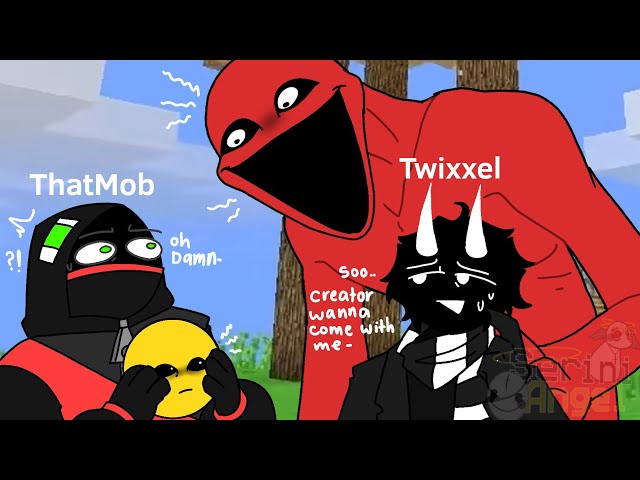 ThatMob & Verity Meets Creator with Twixxel ?! - Verity Mod [AU] // FUNNY ANIMATIONS