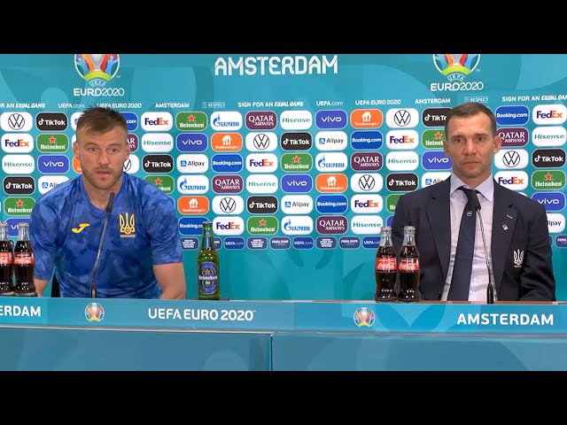Netherlands 3-2 Ukraine - Andriy Yarmolenko, Andriy Shevchenko - Post-Match Presser - Euro 2020