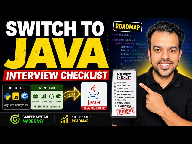 Switch to Java Developer Role | Ultimate Java Interview Prep Checklist