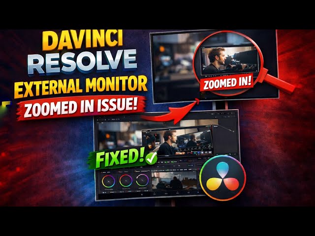 DaVinci Resolve External Monitor Zoomed In Issue (FIXED!) | Full Screen Preview Problem Solved