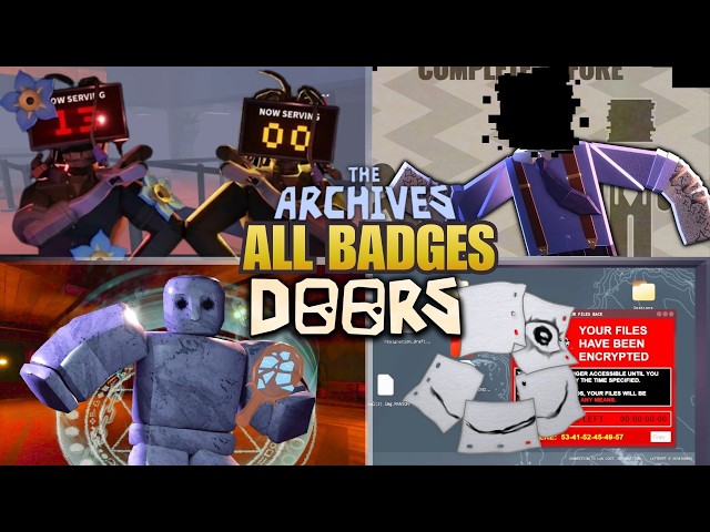 How to get EVERY NEW BADGE in The ARCHIVES? [DOORS]