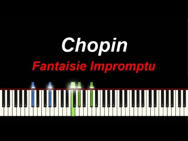 Chopin - Fantaisie Impromptu Op. 66 Piano tutorial