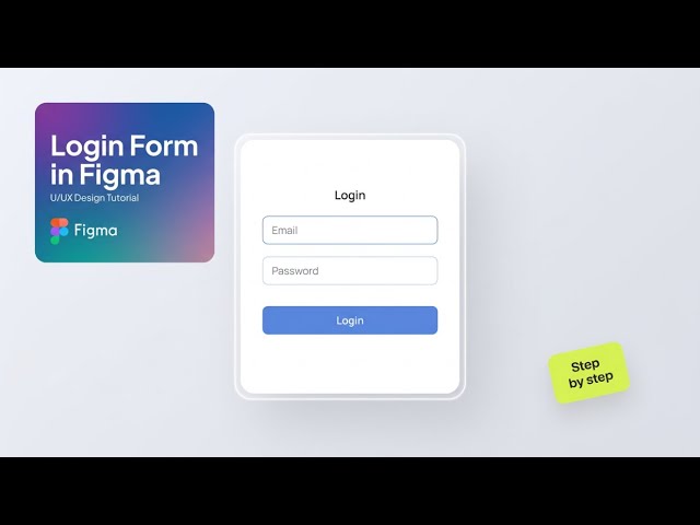 Building a login form in figma | Smart Code School | #coding #html