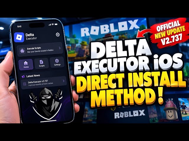 Direct Install Delta Executor Mobile NEW Update [v2.737] Roblox on iOS | BEST Roblox Executor iPhone