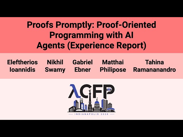 [ICFP'26] Proofs Promptly: Proof-Oriented Programming with AI Agents (Experience Report)