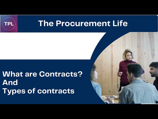 What are Contracts? | The Procurement Life
