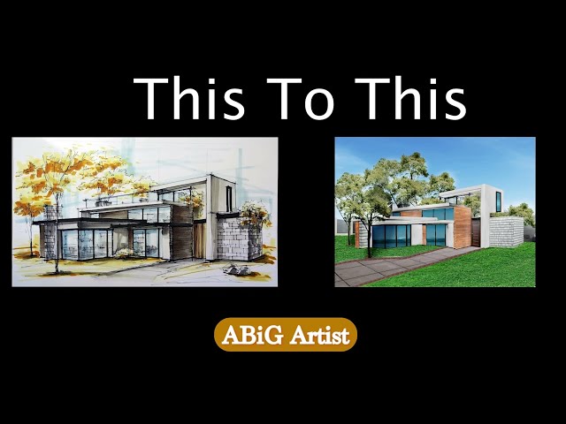 How i designed a house from a sketch using Photoshop