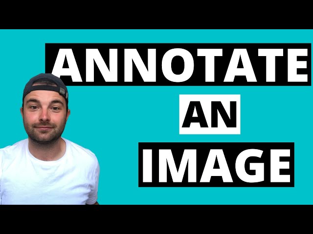 How to ANNOTATE an Image ONLINE