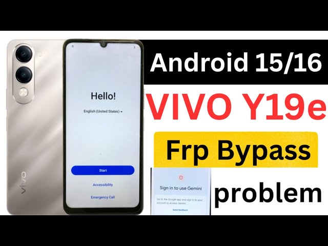 Vivo Y19e Frp Bypass Gimini Problem / Vivo Y19e Frp Bypass Android 15 / Vivo Y04 Frp Bypass