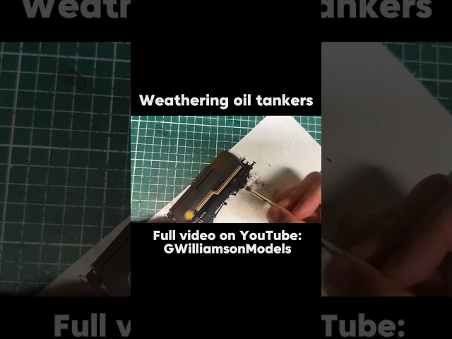 #weathering my oil tankers in #00gauge #train #ooscale #modelrailway