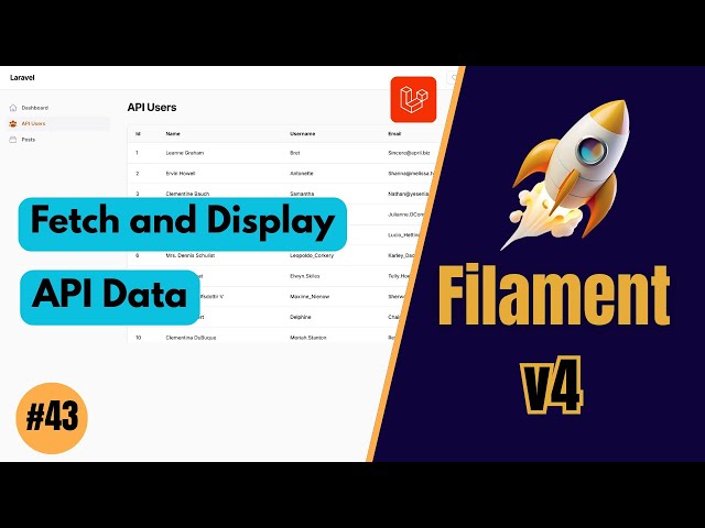 Fetch and Display API Data - FilamentPHP v4 (Ep 43)