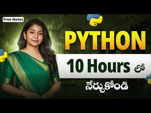 Python Full Course in *Telugu* |Zero to Hero by Rupa |one shot | 10 HOURS |  Female Tech 