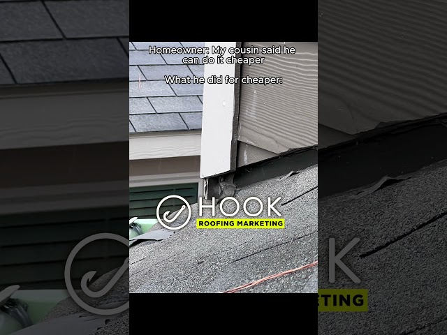 In Roofing its either QUALITY Or PRICE