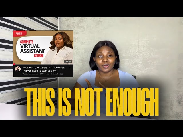 I Made a 2-Hour Virtual Assistant Course… But It’s NOT Enough | What You Need to Learn Next