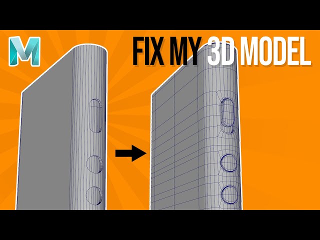 Fix My 3d Model #3 Maya 3D Modeling Tutorial: Radial Insets on Curved Surfaces