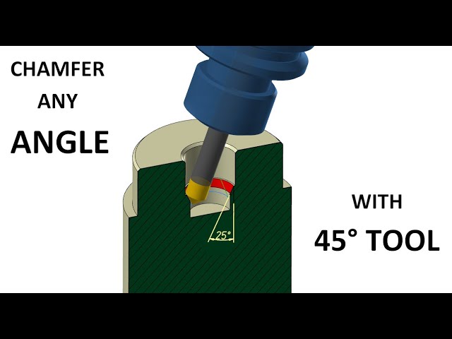Mastercam Tip: Chamfer any angle with a 45° Chamfering Tool