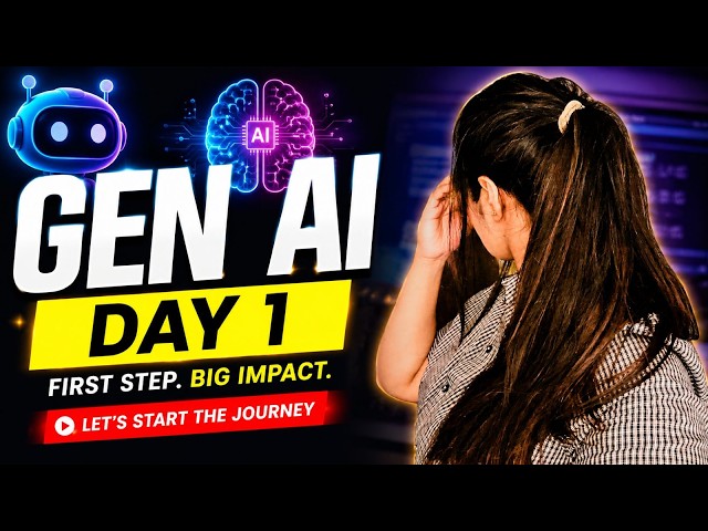 Generative AI Day 1 | AI vs ML vs Deep Learning Explained | Python Se AI Tak