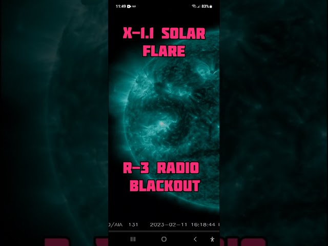 X FLARE HITS EARTH / RADIO BLACKOUTS HAPPENING