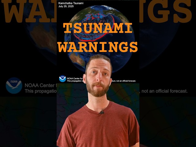 How tsunami warnings worked for the Kamchatka earthquake  #earthquake #tsunami #science
