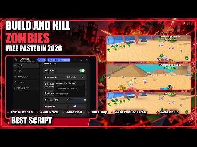 Build and Kill Zombies Script UNPATCHED ✅ v2 — Still Working, No Key