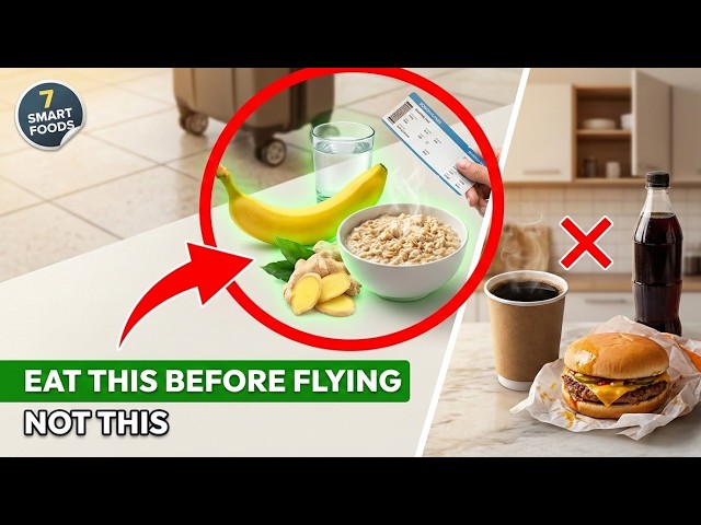 WHAT TO EAT Before a Flight? 7 SMART Foods & Drinks That Actually Ease Air Discomfort