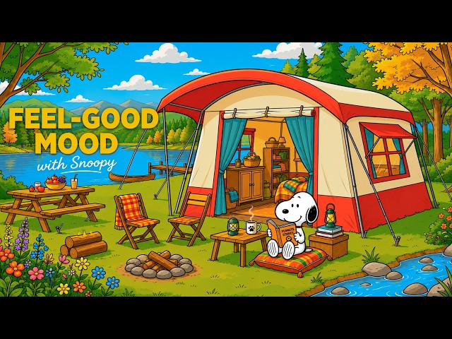 Feel-Good Mood with Snoopy 🎼 Upbeat Jazz Boosts Your Mood