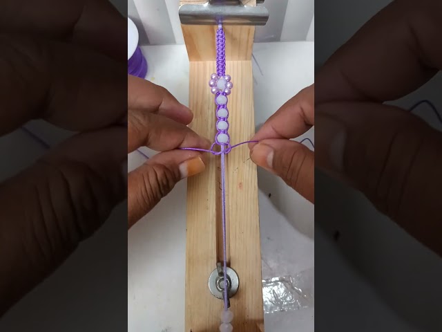 DIY bracelet #macramebracelet #beadedbracelet