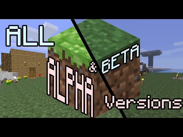 Playing Every Major Minecraft Update - Alpha and Beta