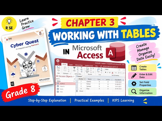 MS Access Tables – Hands-On Practical! | Grade 8 Chapter 3 | Working with Tables