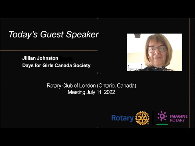Rotary Club of London Ontario Canada  Meeting July 11, 2022
