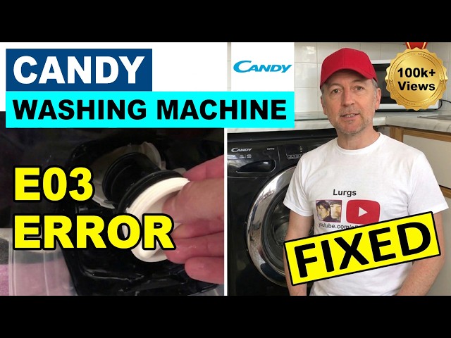 How to remove and clean filter on Candy Washing Machine prevent Candy E03 Error Code