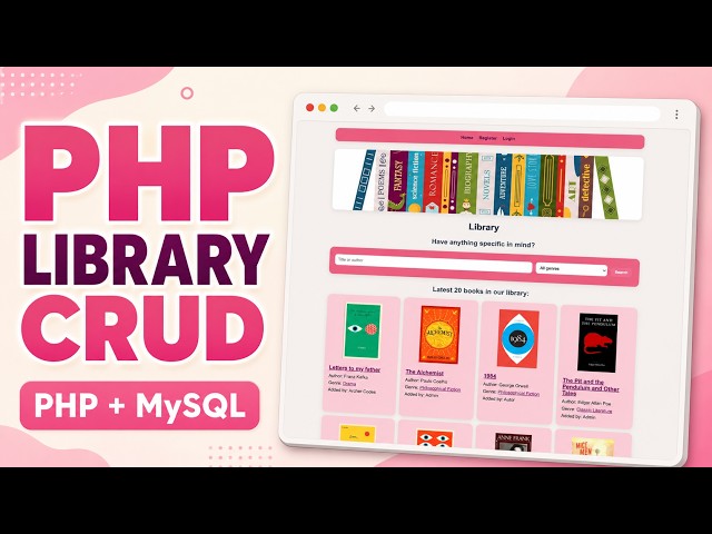 PHP & MySQL Library CRUD Project | Login, Search and Image Upload